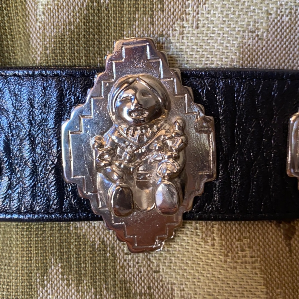 Donald J Pliner doll concha belt.